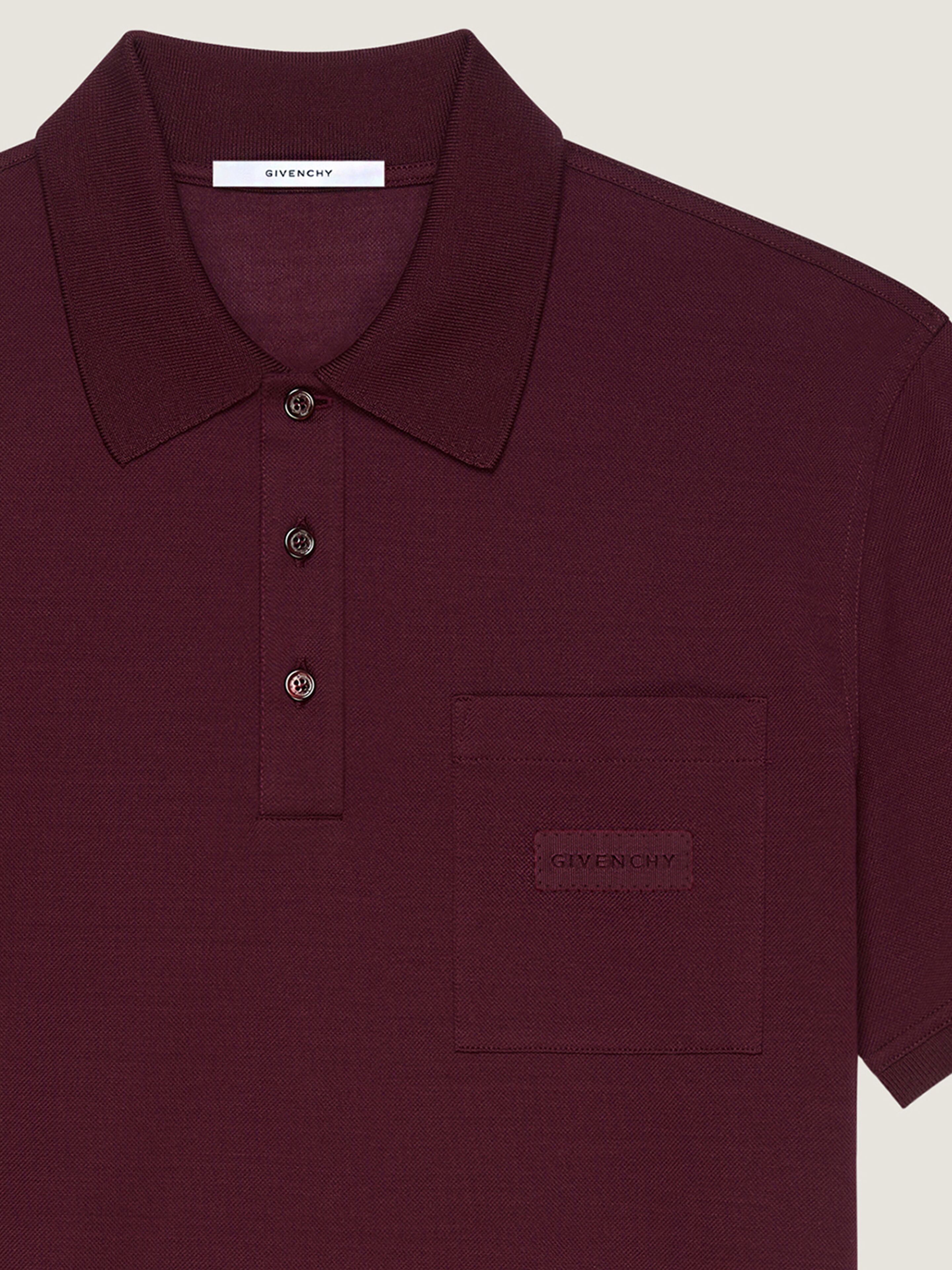 Polo in cotton with GIVENCHY patch